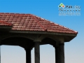 3-french-brown-glazed-tiles-modern-interlocking-clay-roof-tiles-with-a-flat-profile-photo galleries